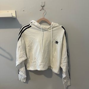 Adidas cropped hoodie size S
